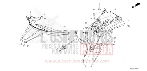 GARDE-BOUE ARRIERE NSS350AM de 2021